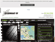 Tablet Screenshot of cr-renkaat.fi